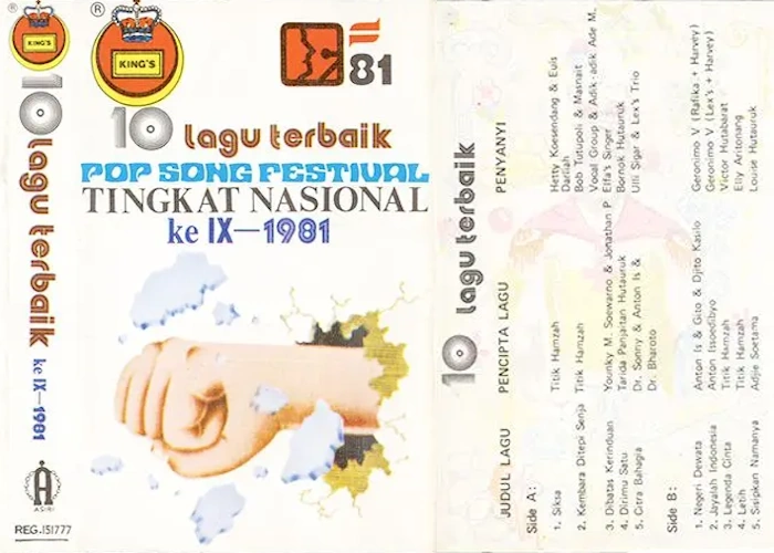 10 Lagu Terbaik Pop Song Festival Tingkat Nasional Ke IX - 1981