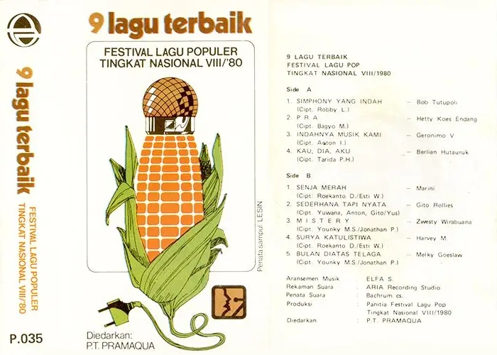 9 Lagu Terbaik Festival Lagu Populer Tingkat Nasional VIII/'80