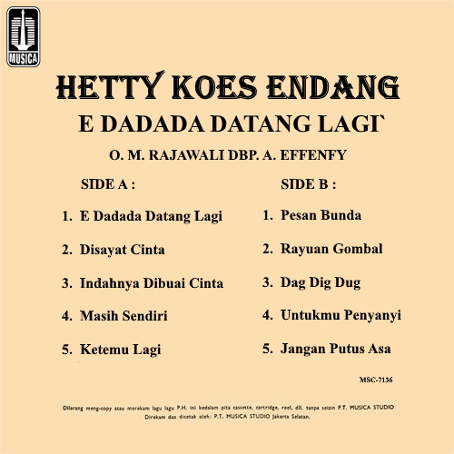 E Dadada Datang Lagi