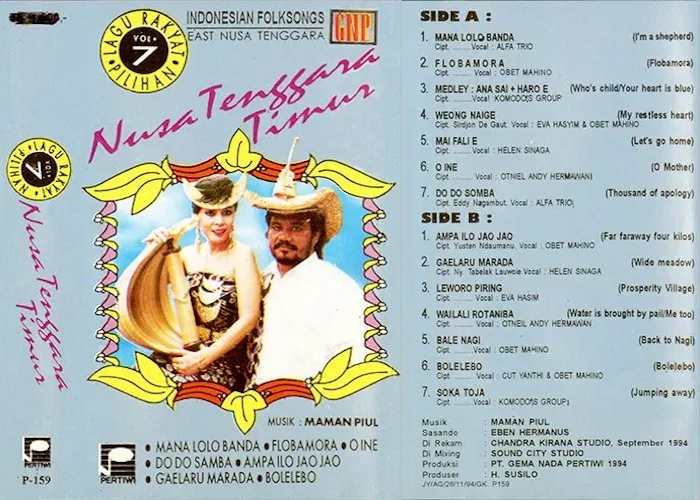 Lagu Rakyat Pilihan, Vol. 7: Nusa Tenggara Timur (Indonesian Folksongs)