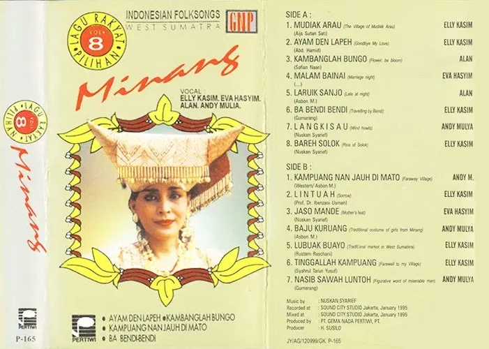 Lagu Rakyat Pilihan, Vol. 8: Minang West Sumatra (Indonesian Folksongs)